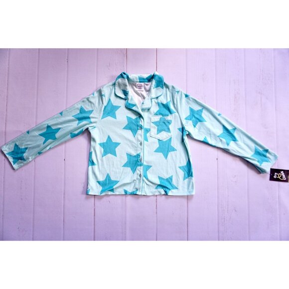 Art Class 'Stars' Long Sleeve Coat Pajama Top - Size L (10/12), NWT - Picture 2 of 9